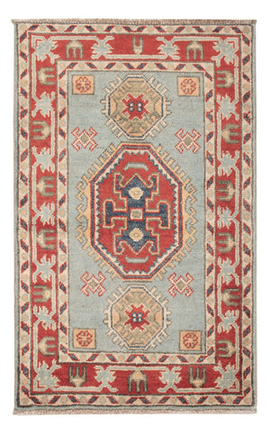 Tapis Ziegler - Kazak - 96 x 60 cm - bleu clair