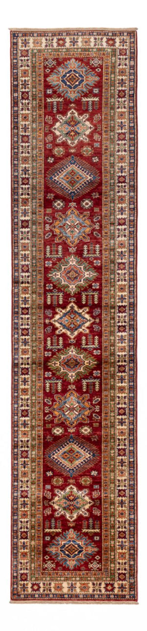 Tapis de couloir Tapis Ziegler - Kazak - 396 x 84 cm - rouge