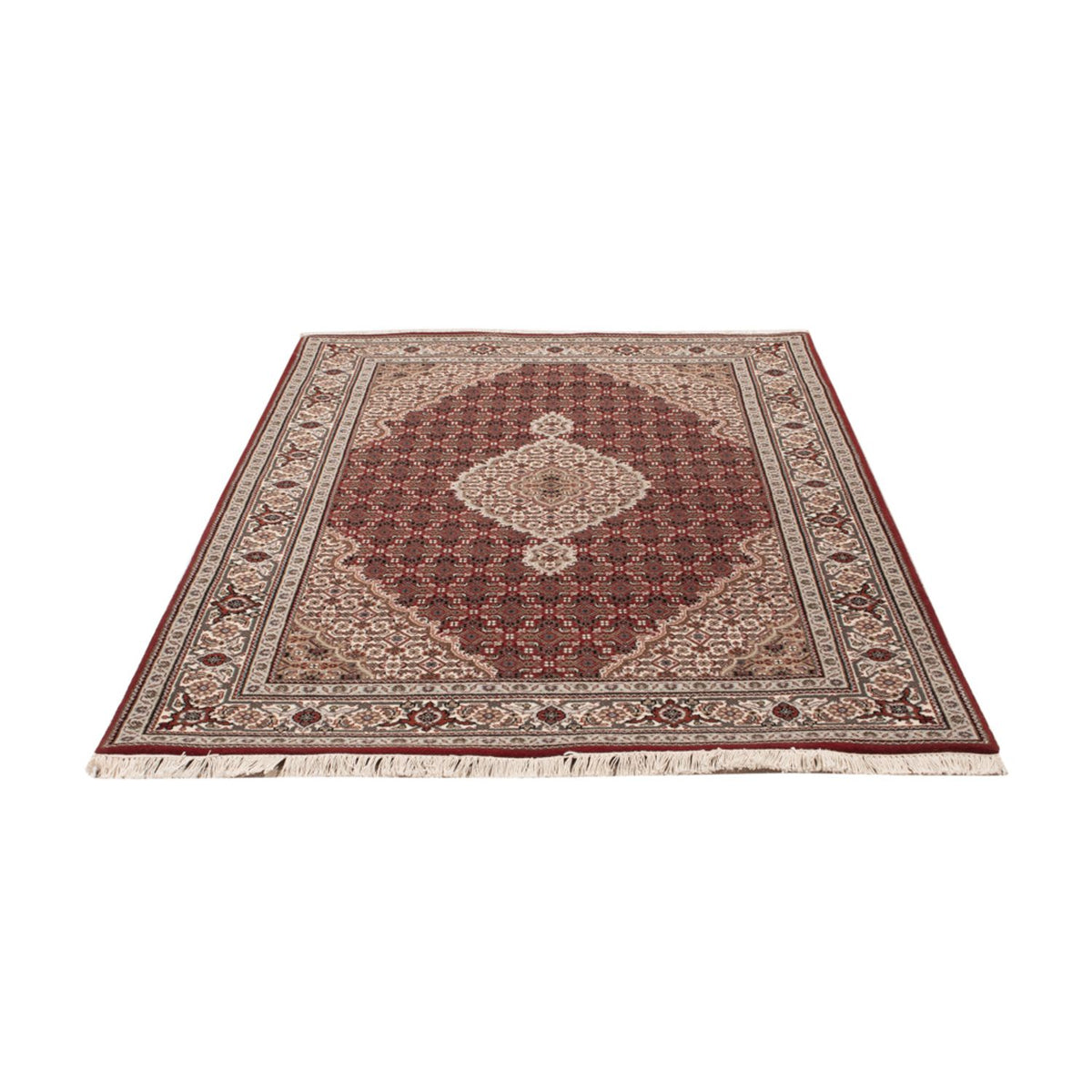 Tapis oriental - Tabriz - 186 x 124 cm - beige foncé