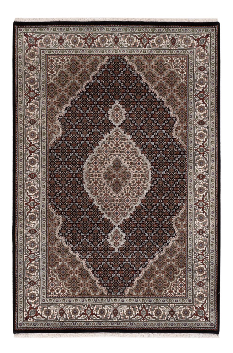 Tapis oriental - Tabriz - 187 x 124 cm - beige foncé