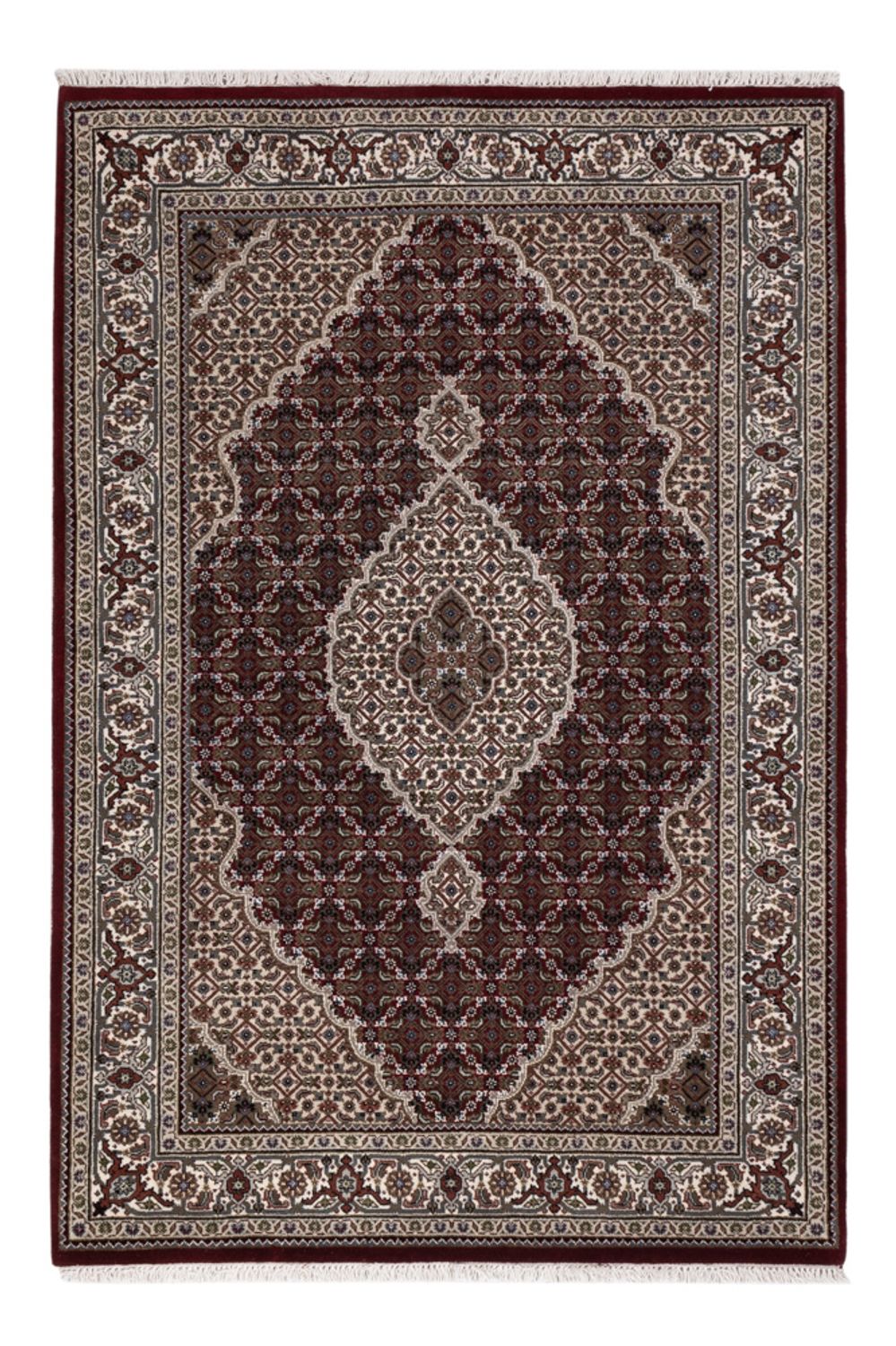 Tapis oriental - Tabriz - 186 x 124 cm - beige foncé