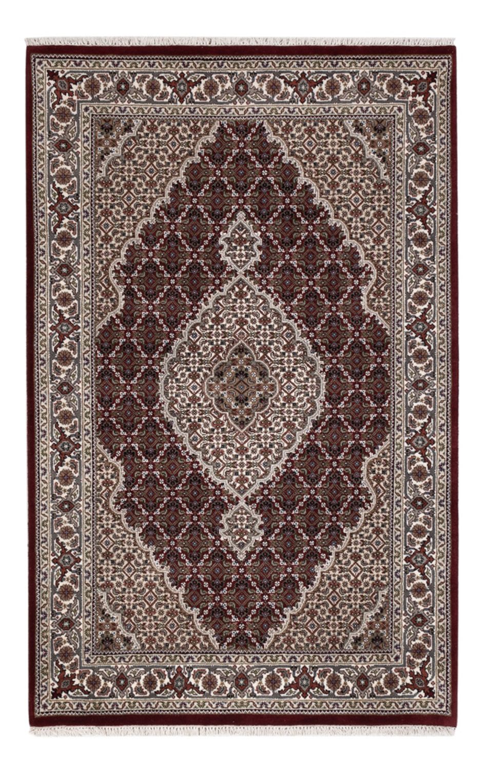 Tapis oriental - Tabriz - 183 x 119 cm - beige foncé