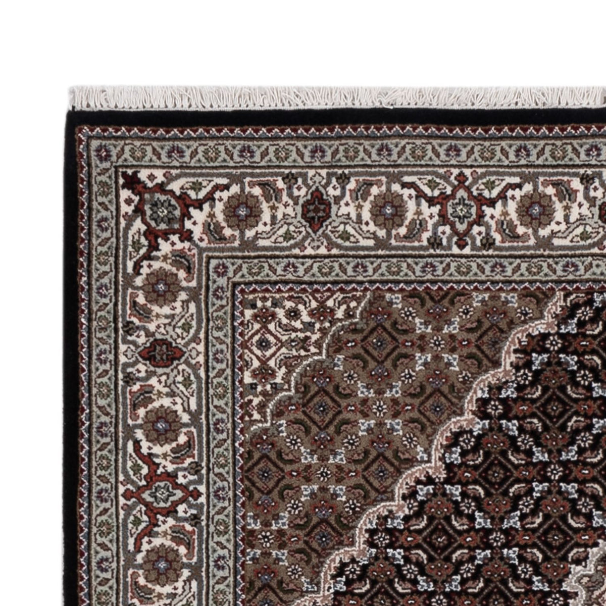 Tapis oriental - Tabriz - 185 x 125 cm - beige foncé