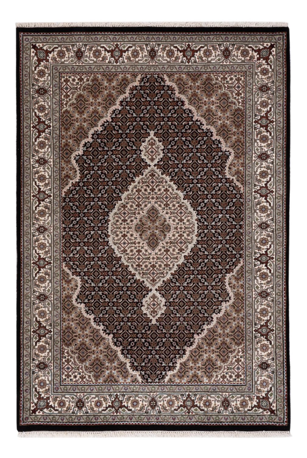 Tapis oriental - Tabriz - 184 x 124 cm - beige foncé