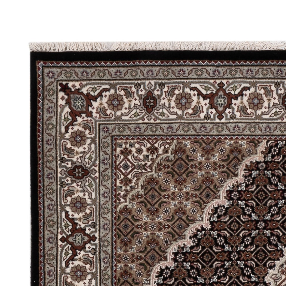 Tapis oriental - Tabriz - 184 x 124 cm - beige foncé