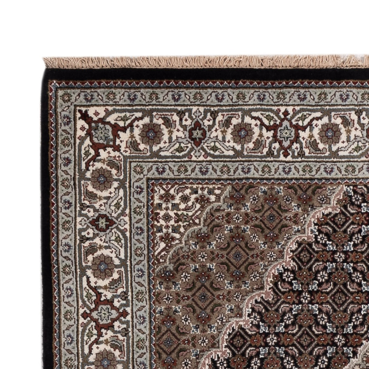 Tapis oriental - Tabriz - 188 x 123 cm - beige foncé