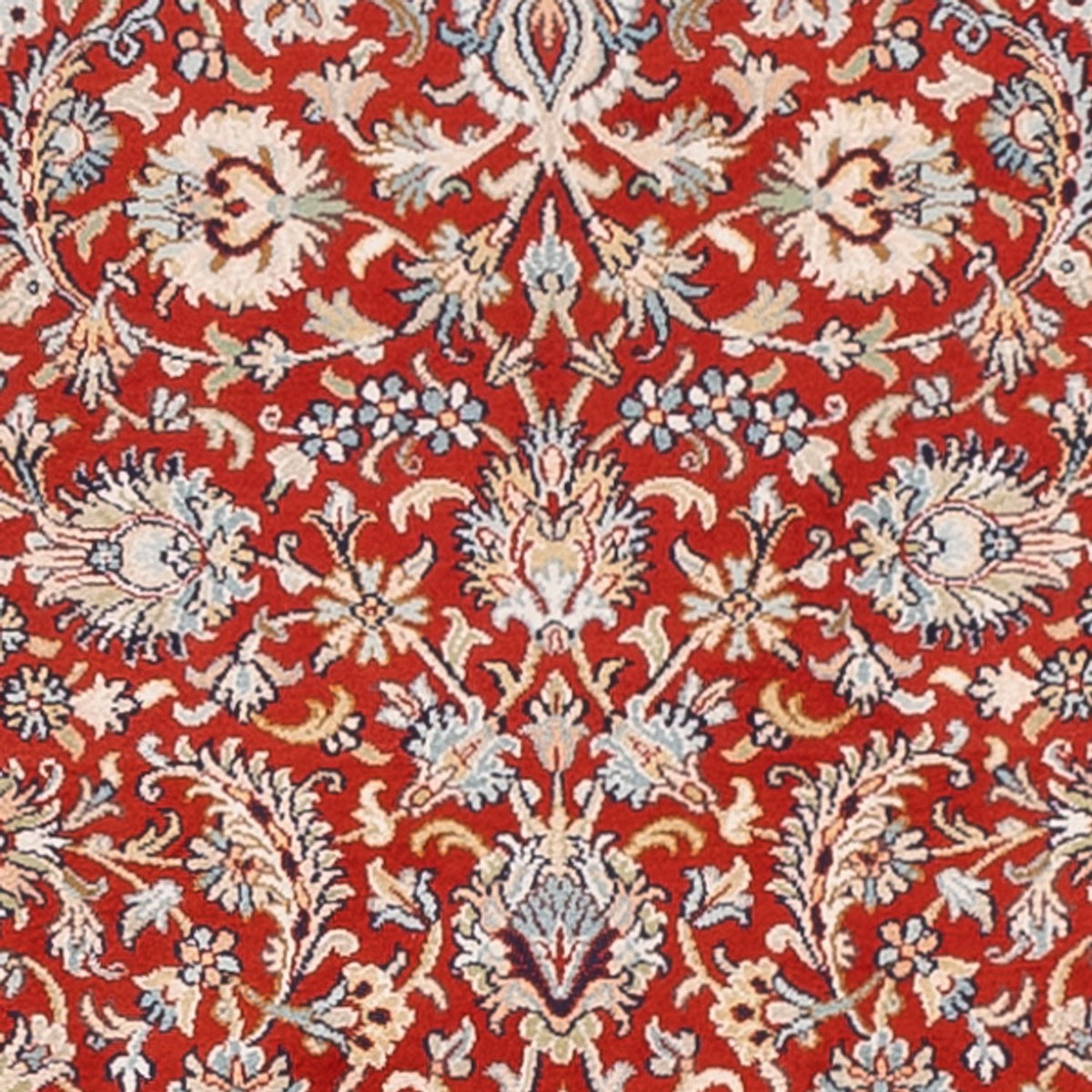Tapis de couloir Tapis en soie - Soie du Cachemire - 363 x 79 cm - rouge