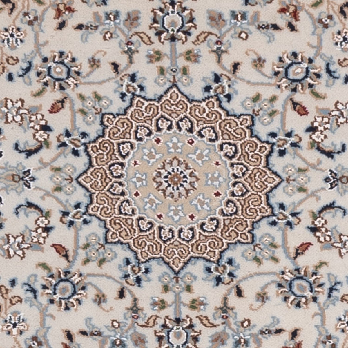 Tapis de couloir Tapis oriental - Nain - Indus - 307 x 80 cm - beige