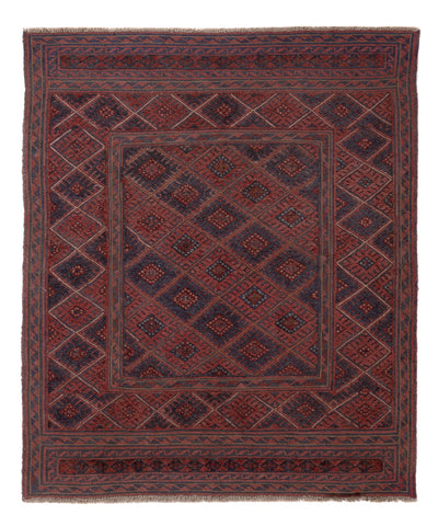 Kilim afghan 126x146cm - multicolore