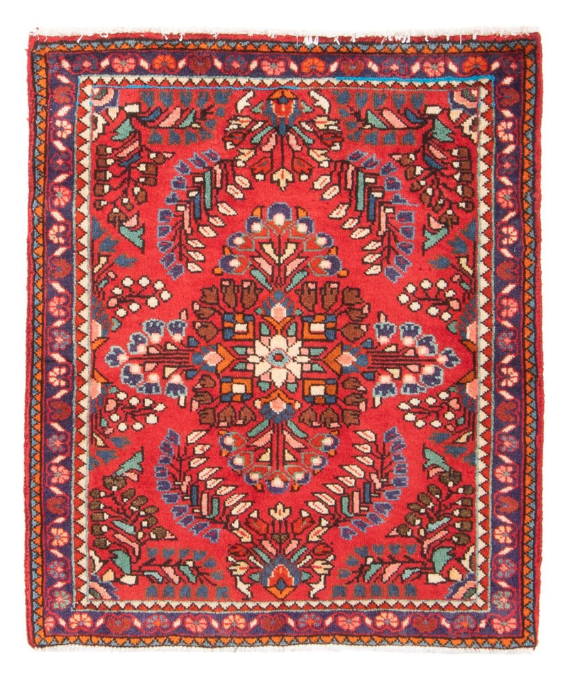 Tapis persan - Nomadic - 81 x 63 cm - rouge