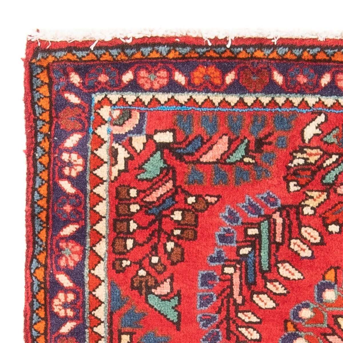 Tapis persan - Nomadic - 81 x 63 cm - rouge