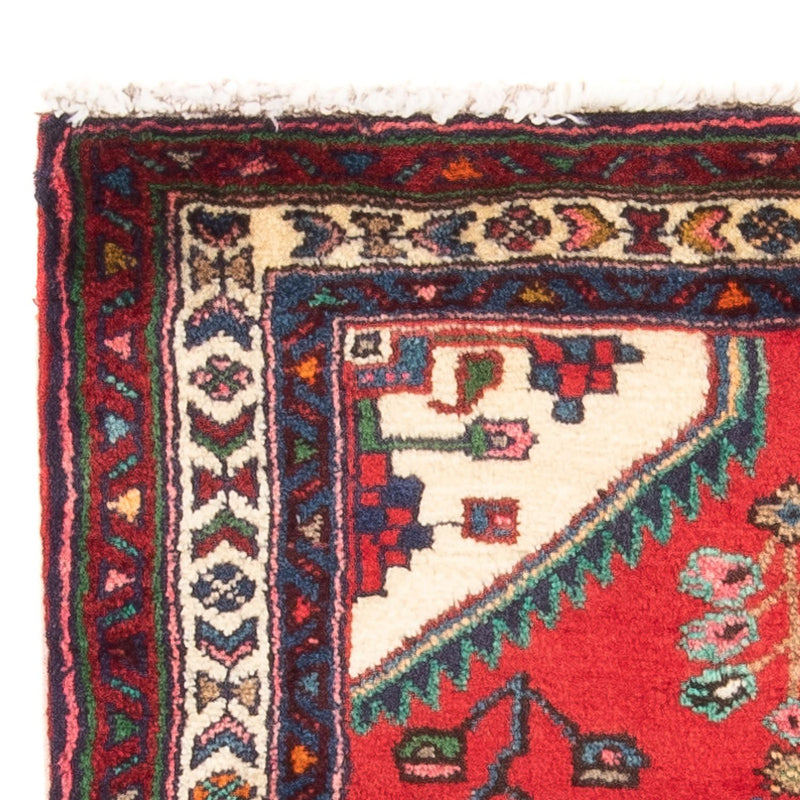 Tapis persan - Nomadic - 90 x 65 cm - rouge