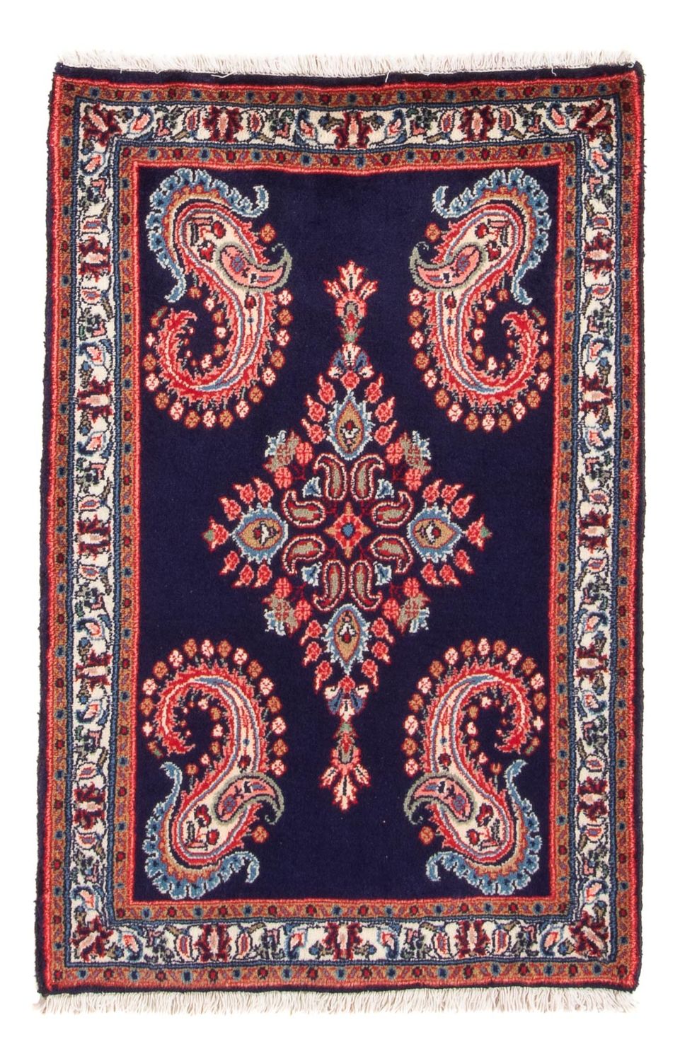 Tapis persan - Classique - 103 x 65 cm - bleu foncé