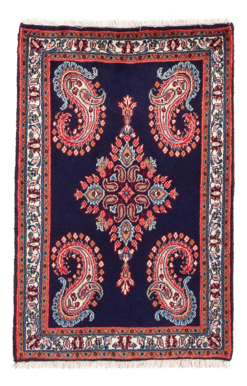 Tapis persan - Classique - 103 x 65 cm - bleu foncé