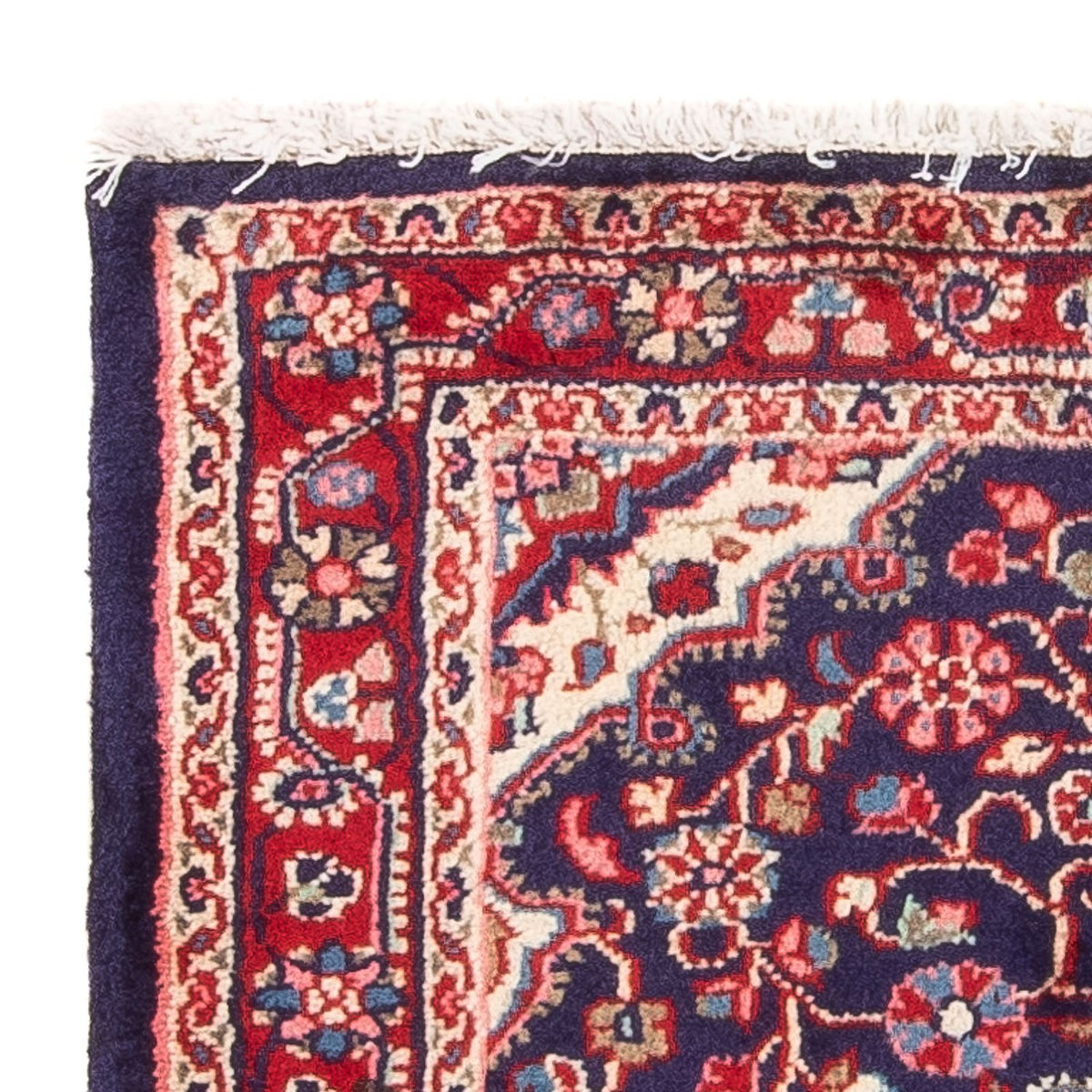 Tapis persan - Nomadic - 88 x 69 cm - bleu foncé