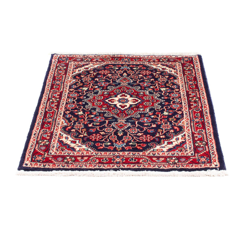 Tapis persan - Nomadic - 88 x 69 cm - bleu foncé
