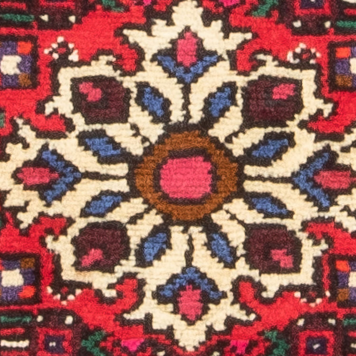 Tapis persan - Nomadic - 98 x 68 cm - rouge
