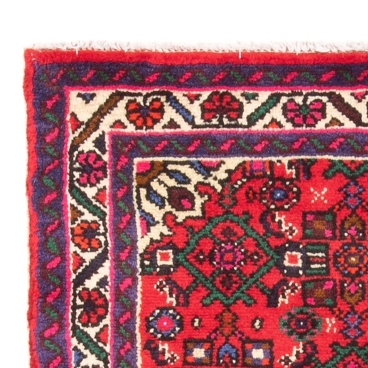 Tapis persan - Nomadic - 98 x 68 cm - rouge