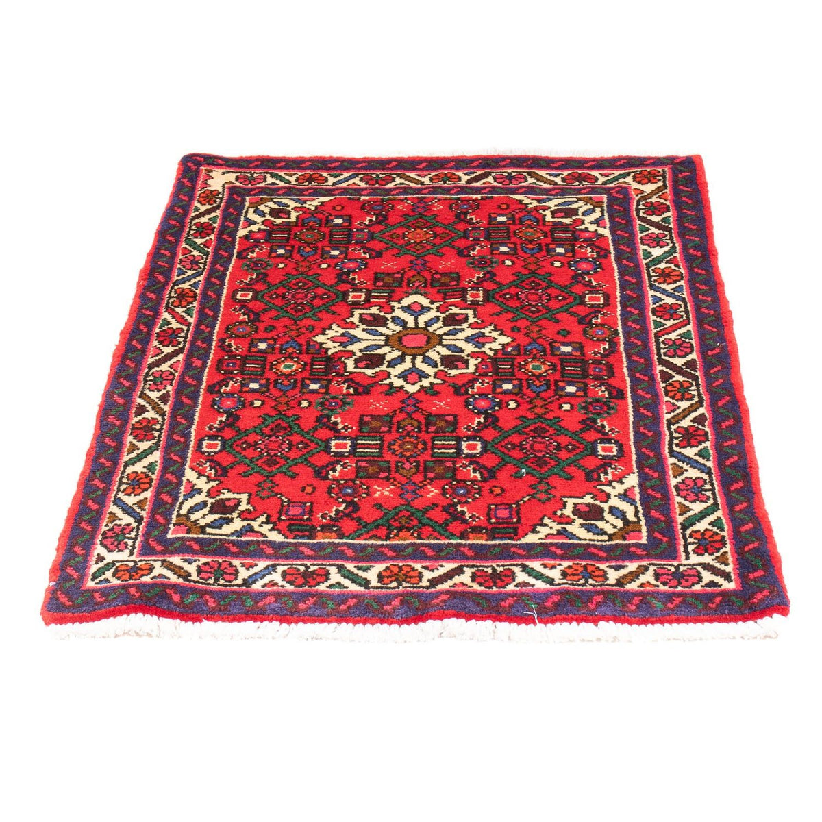 Tapis persan - Nomadic - 98 x 68 cm - rouge
