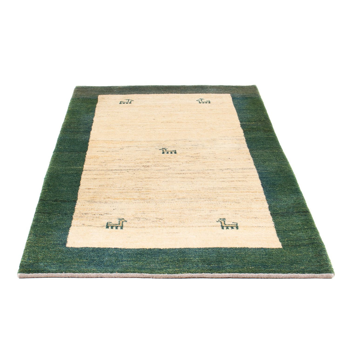 Tapis Gabbeh - Persan - 172 x 99 cm - vert