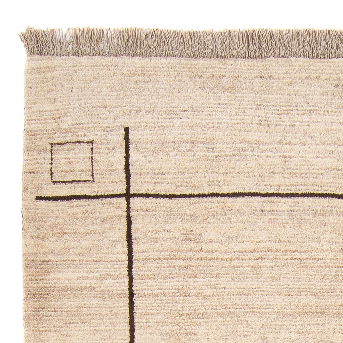 Tapis berbère - 205 x 158 cm - beige