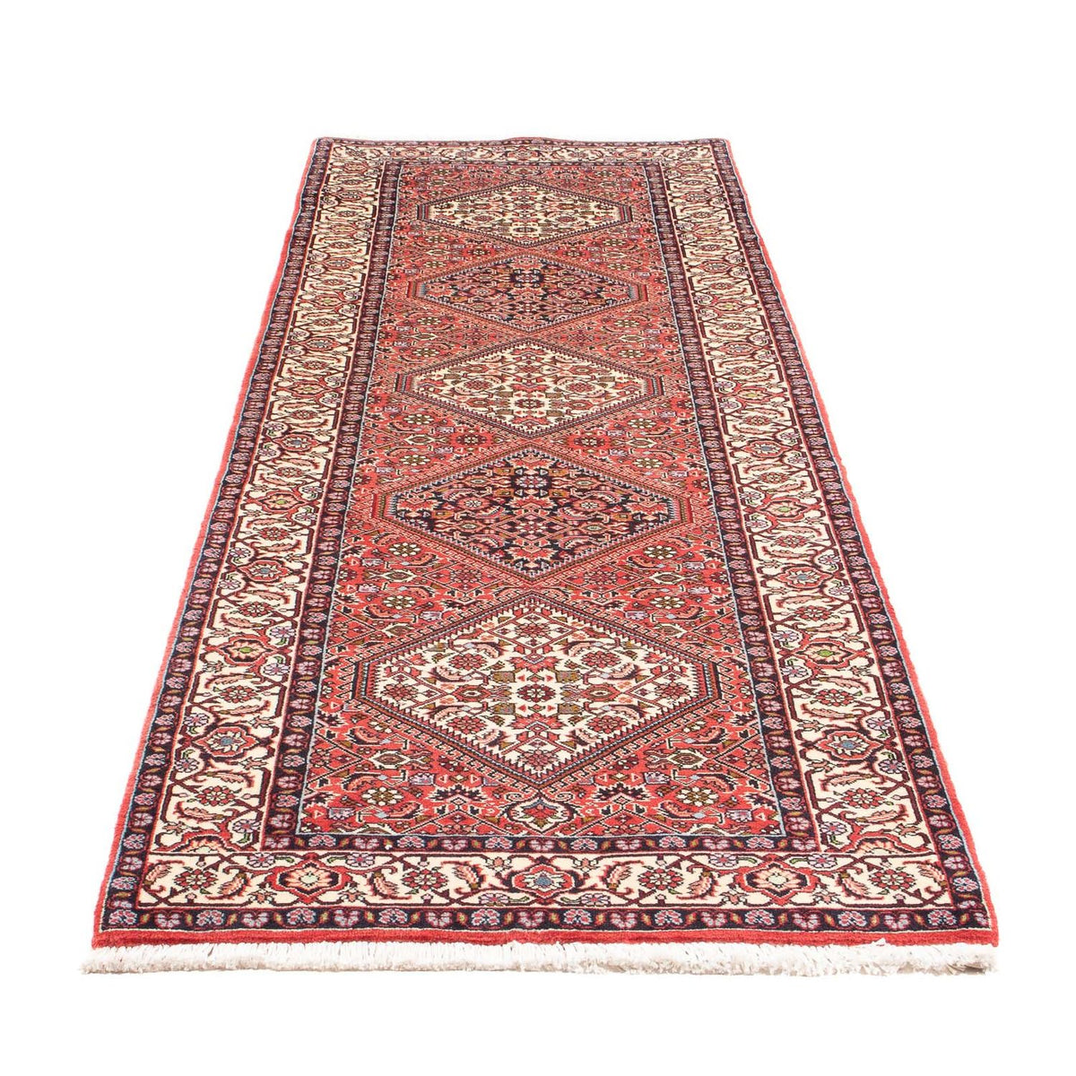 Tapis de couloir Tapis persan - Bidjar - 270 x 82 cm - rouge