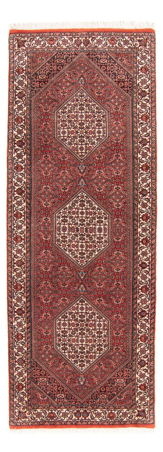 Tapis de couloir Tapis persan - Bidjar - 236 x 80 cm - rouge