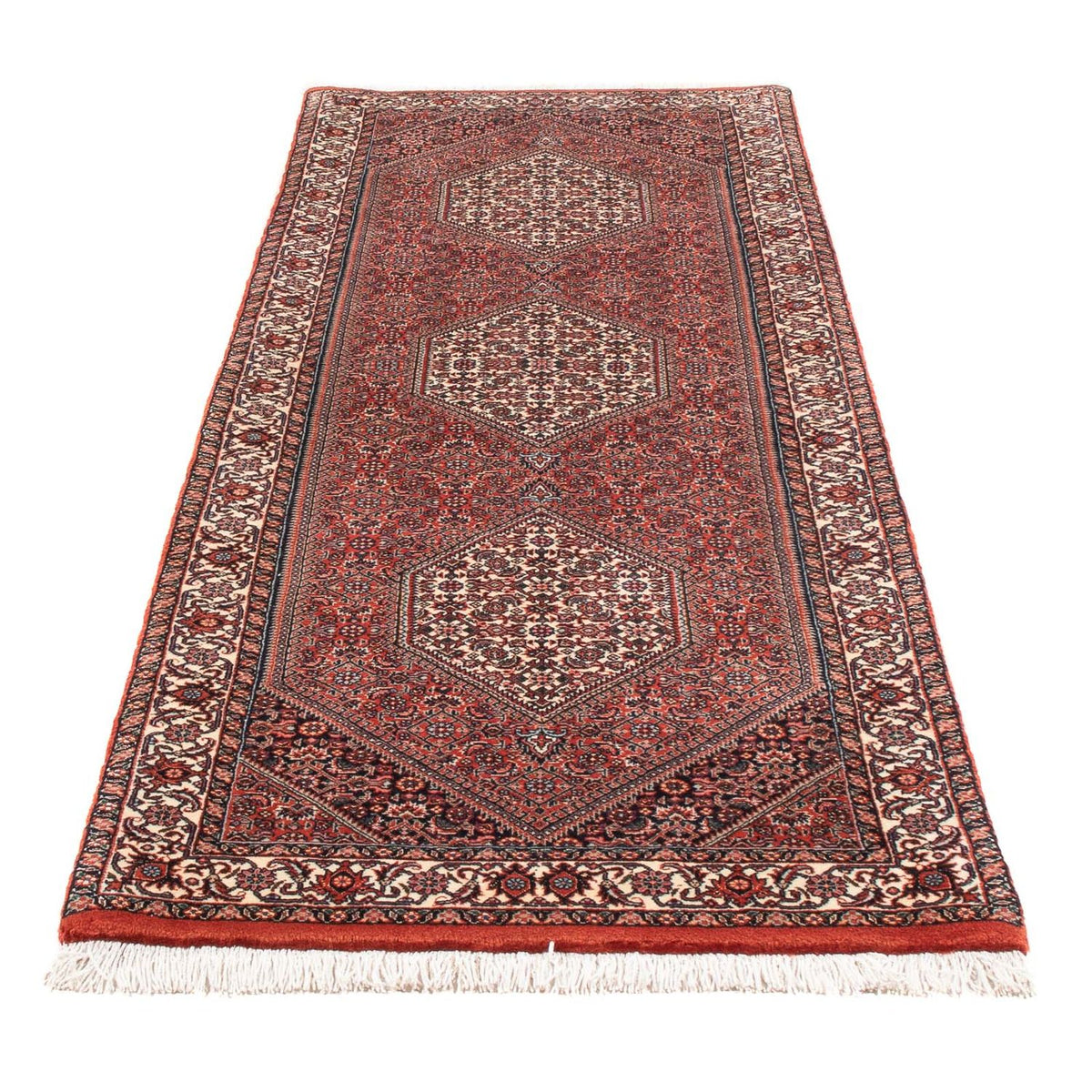 Tapis de couloir Tapis persan - Bidjar - 236 x 80 cm - rouge