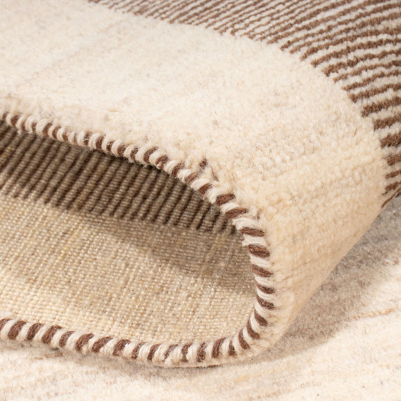 Tapis de couloir Tapis Gabbeh - Loribaft Persan - 209 x 83 cm - beige