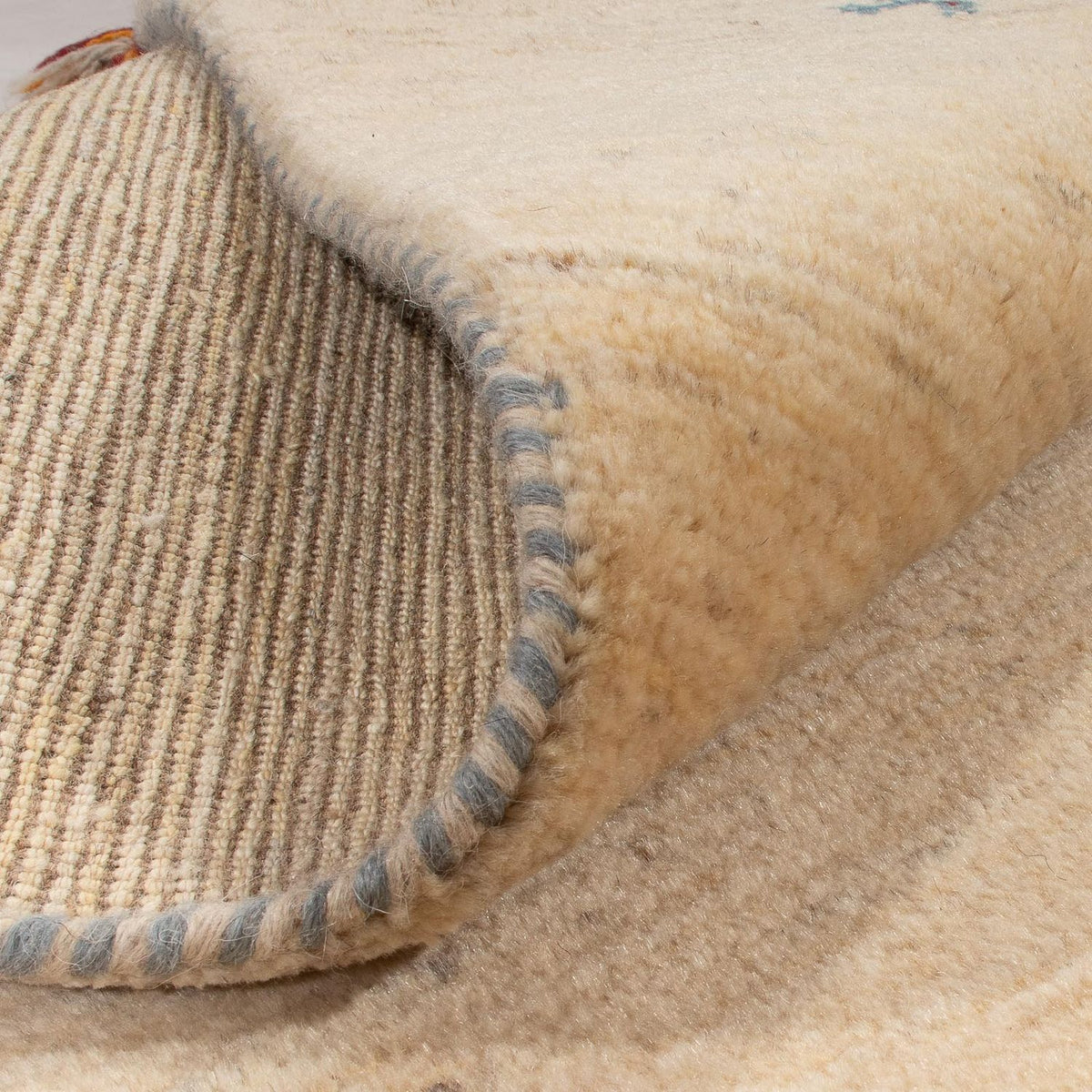 Tapis de couloir Tapis Gabbeh - Persan - 200 x 82 cm - beige