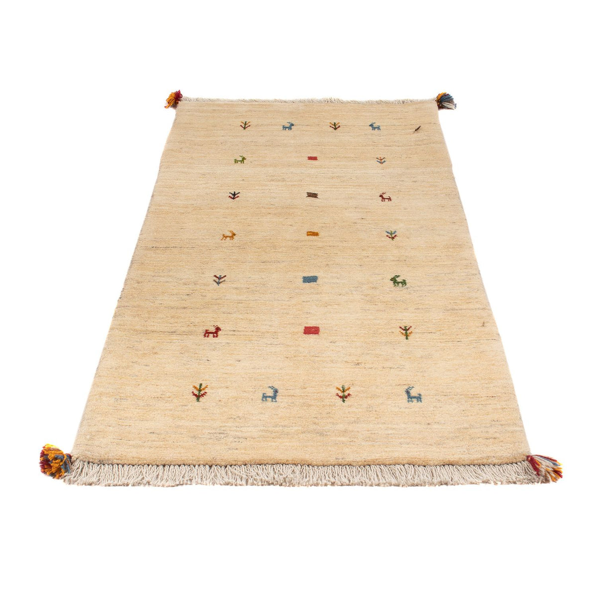 Tapis de couloir Tapis Gabbeh - Persan - 200 x 82 cm - beige