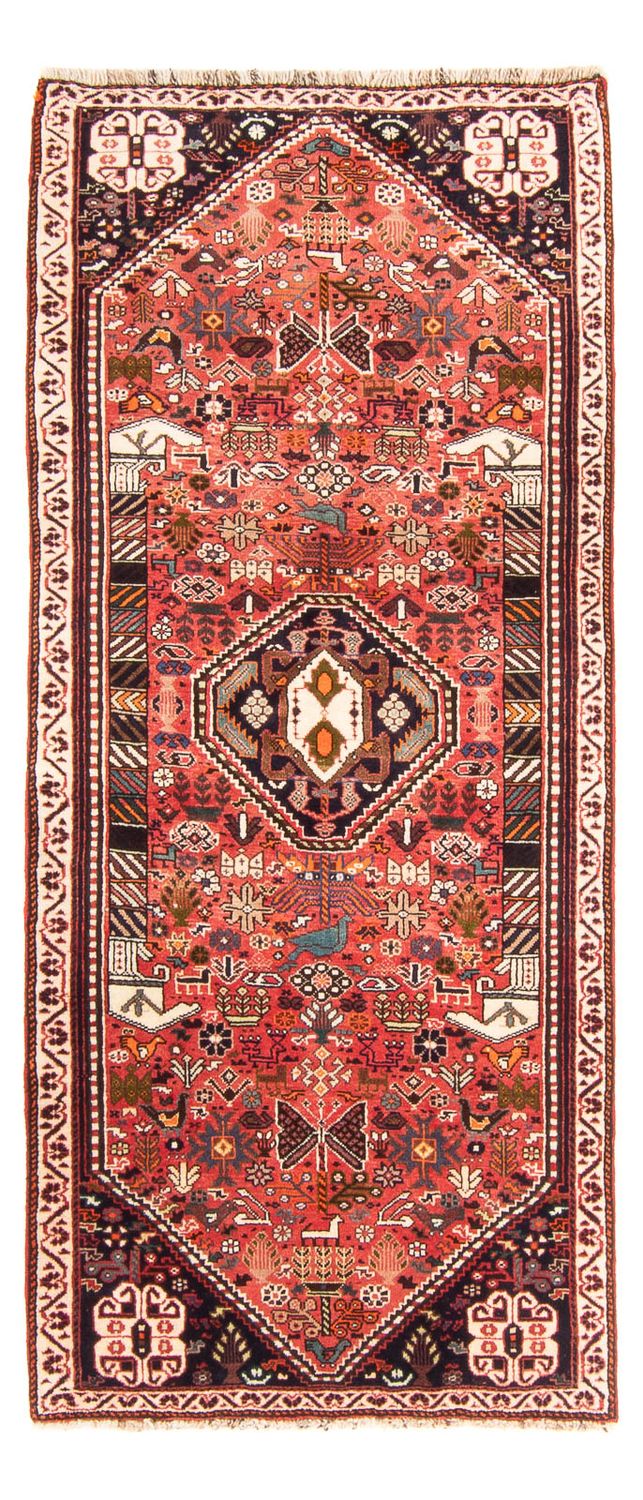 Tapis de couloir Tapis persan - Nomadic - 198 x 85 cm - rouge