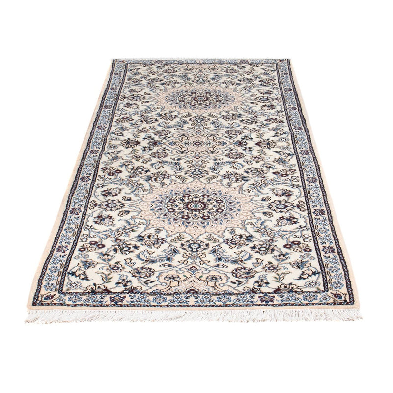 Tapis de couloir Tapis persan - Nain - Royal - 210 x 82 cm - beige