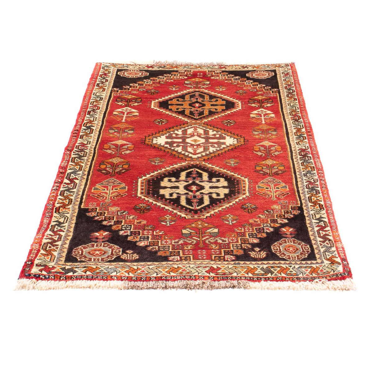 Tapis de couloir Tapis persan - Nomadic - 160 x 83 cm - rouge