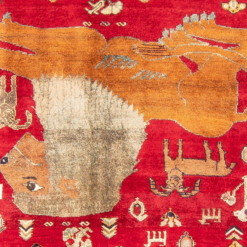 Tapis Gabbeh - Persan Kashkuli - 265 x 171 cm - rouge