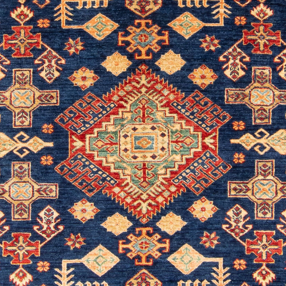 Tapis Ziegler - Kazak - 242 x 165 cm - bleu foncé