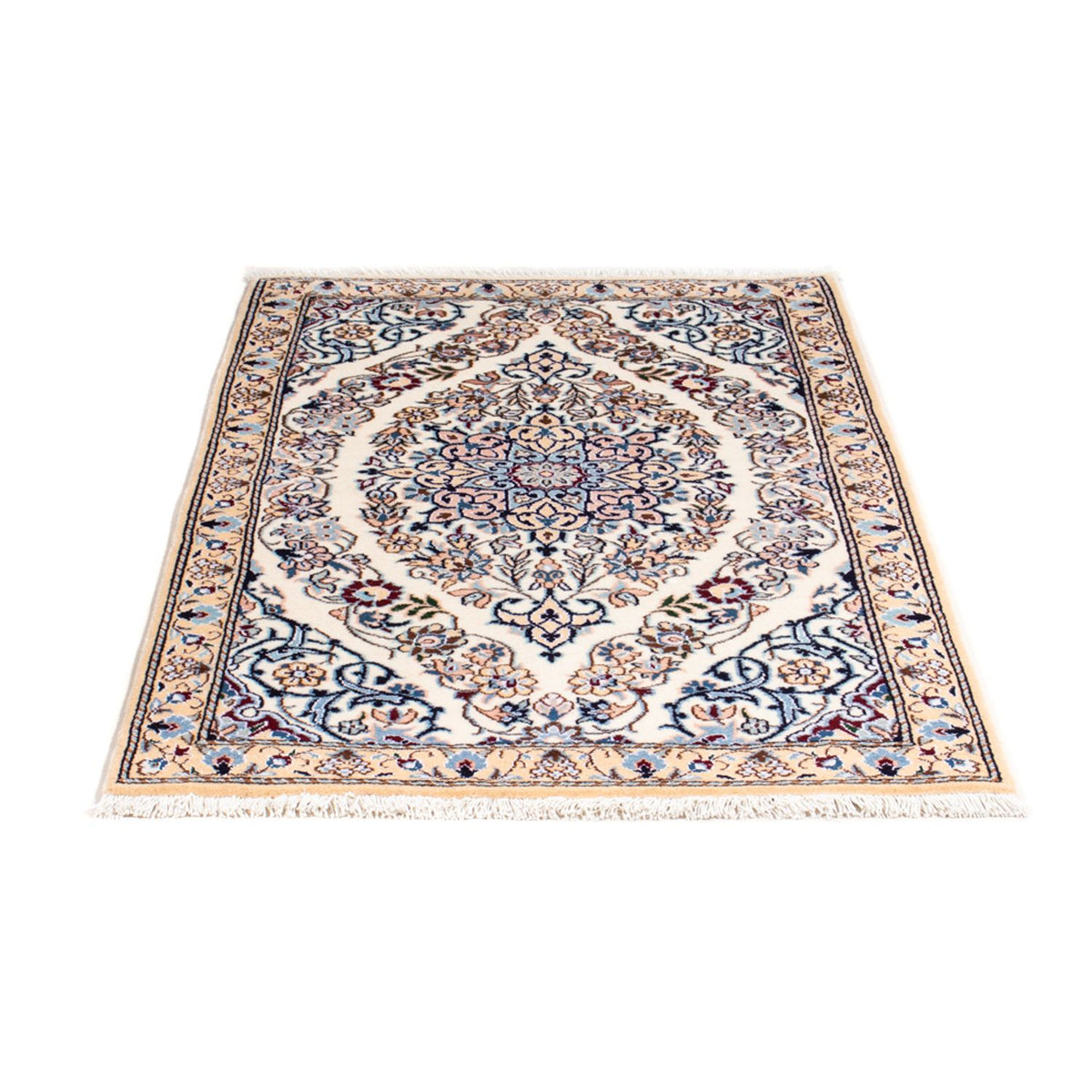 Tapis persan - Nain - Royal - 138 x 87 cm - beige