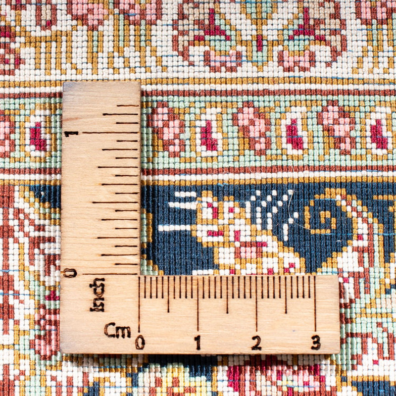 Tapis en soie - Ghom soie - Premium - 152 x 102 cm - bleu foncé