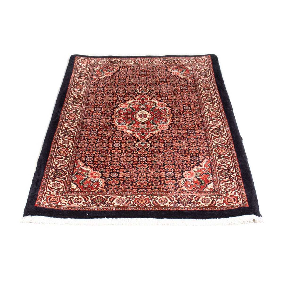 Tapis persan - Bidjar - 145 x 72 cm - bleu foncé