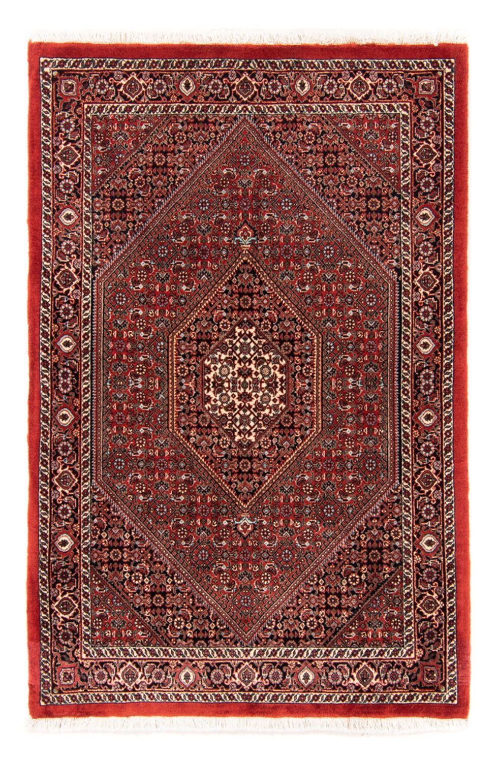 Tapis persan - Bidjar - 140 x 92 cm - rouge