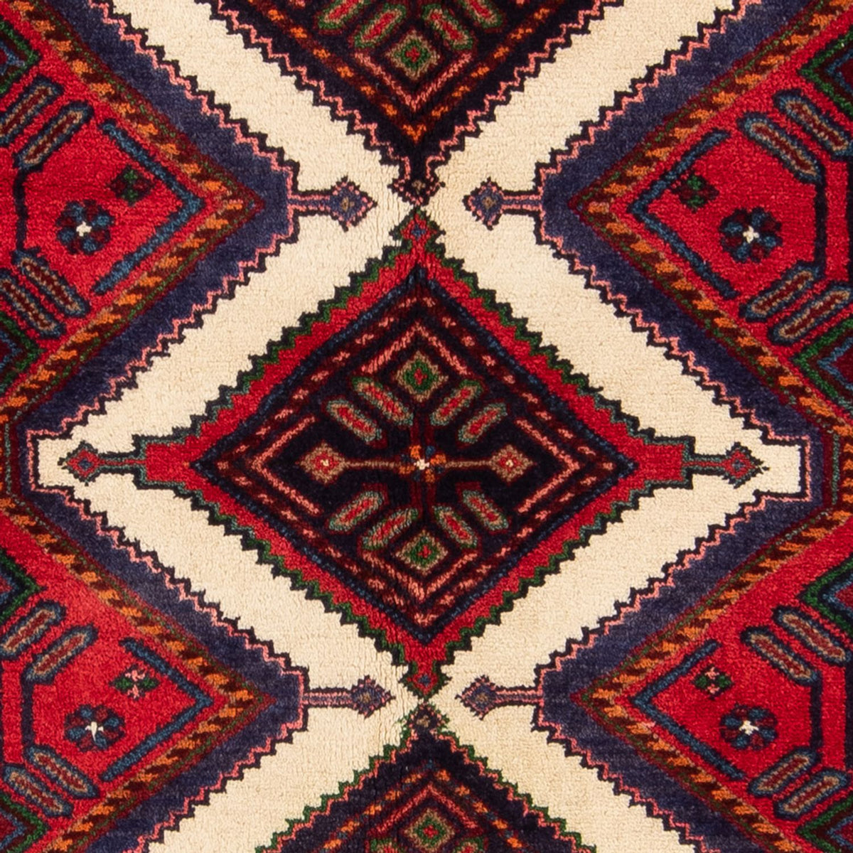 Tapis de couloir Tapis persan - Nomadic - 201 x 98 cm - rouge