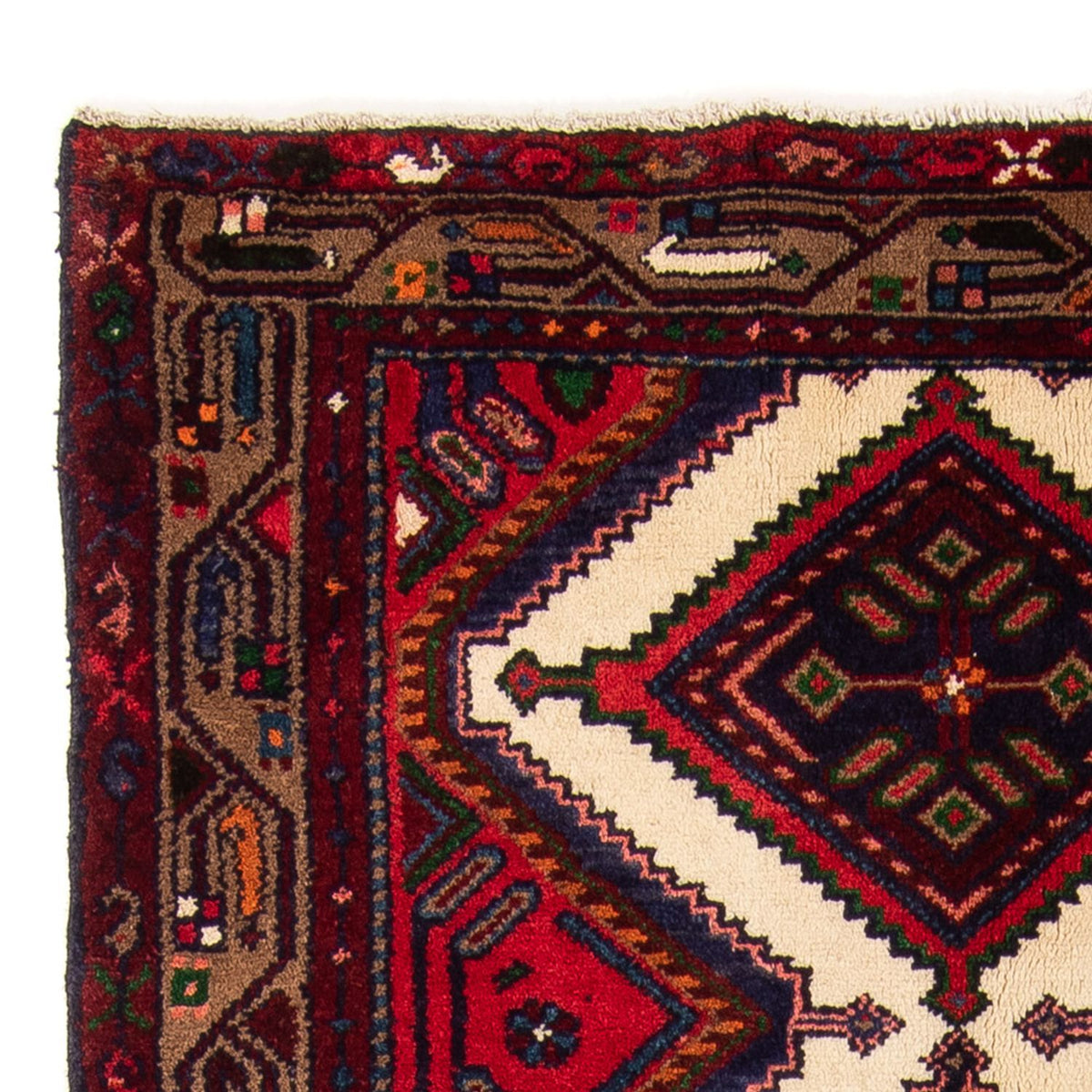 Tapis de couloir Tapis persan - Nomadic - 201 x 98 cm - rouge