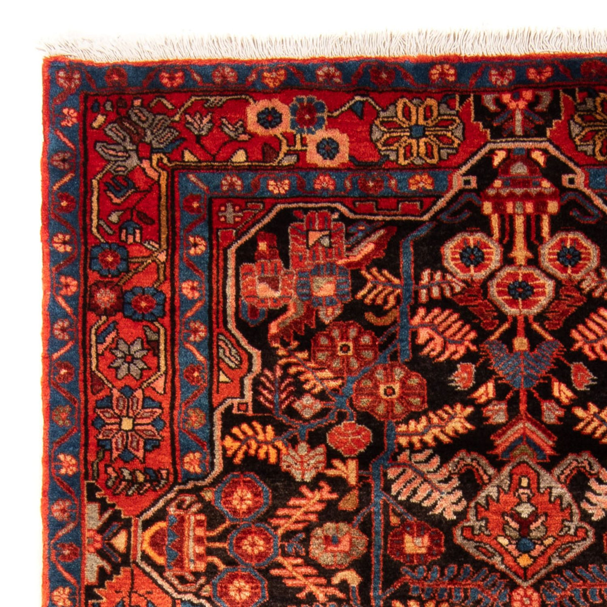 Tapis persan - Nomadic - 196 x 122 cm - bleu foncé