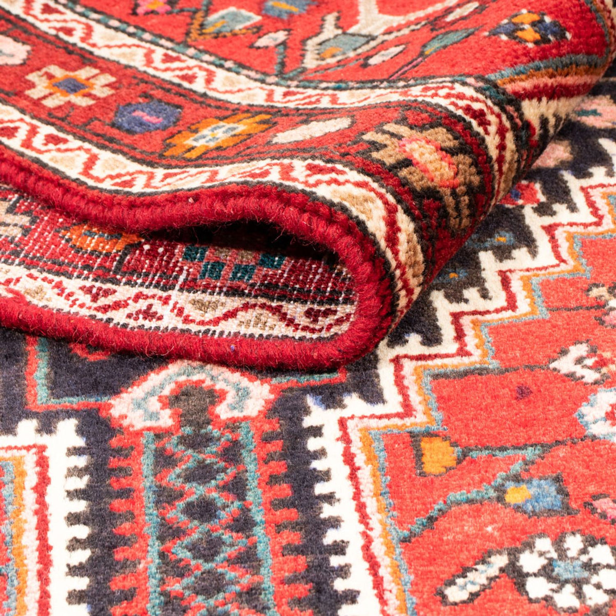 Tapis persan - Nomadic - 187 x 115 cm - bleu foncé