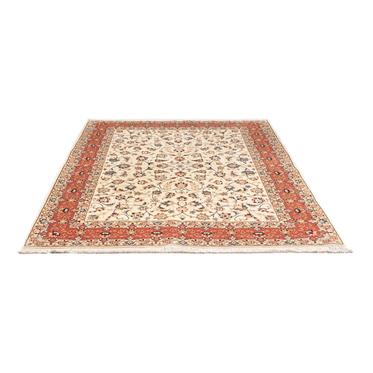 Tapis persan - Tabriz - Royal - 210 x 154 cm - crème