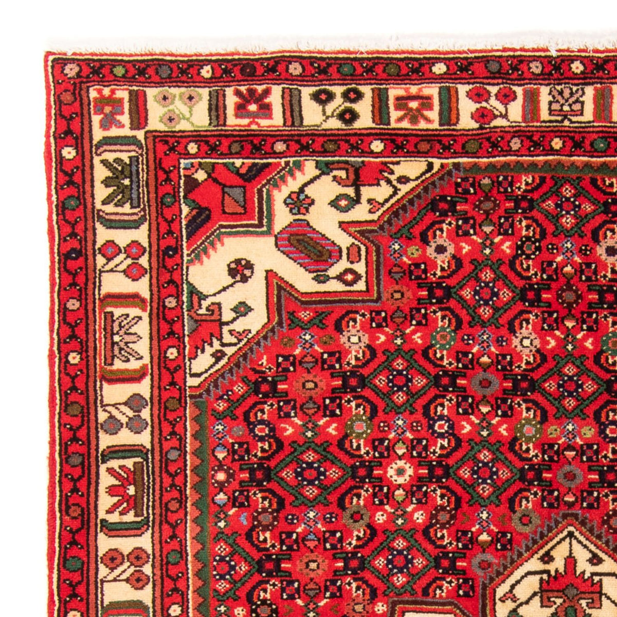 Tapis persan - Nomadic - 198 x 150 cm - rouge