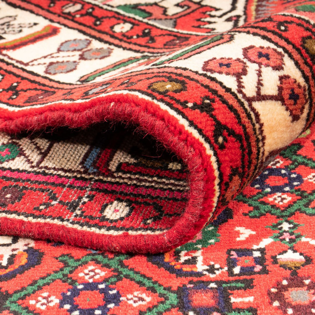 Tapis persan - Nomadic - 198 x 150 cm - rouge