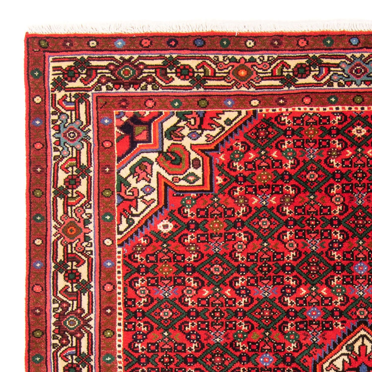 Tapis persan - Nomadic - 204 x 152 cm - rouge