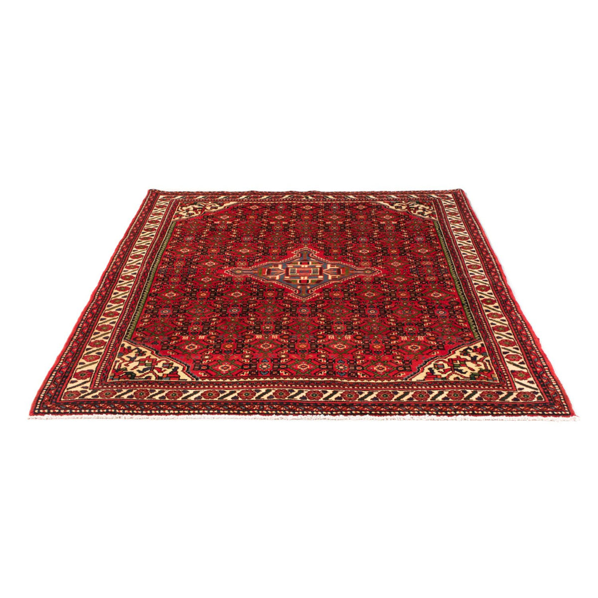 Tapis persan - Nomadic - 204 x 155 cm - rouge