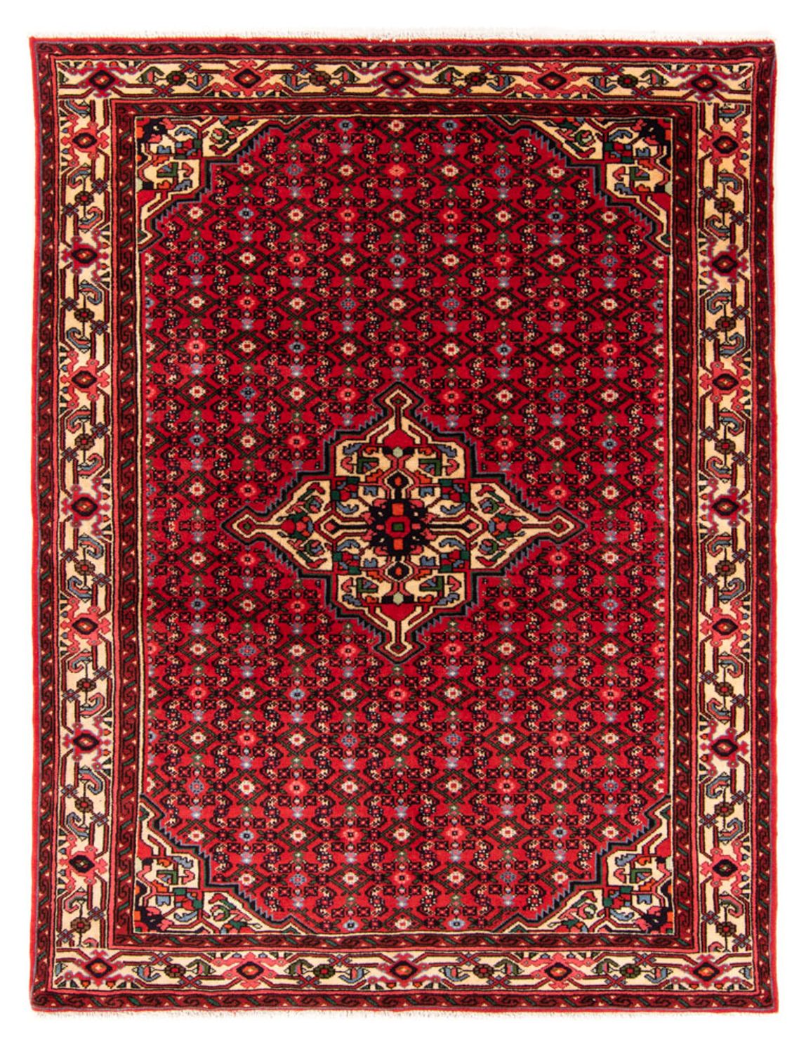 Tapis persan - Nomadic - 207 x 154 cm - rouge